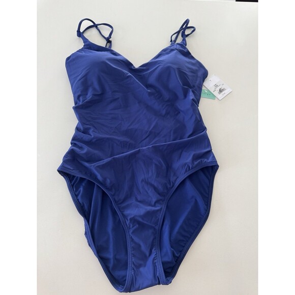 Sunsets Veronica One Piece Bathing Suit for Women Color Indigo blue Size Large - Picture 8 of 15